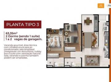 Apartamento · 63m² · 2 Quartos · 1 Vaga · Apartamento em Jardim Califórnia, Jacareí/SP de 63m² 2 quartos à venda por R$ 433.839,00