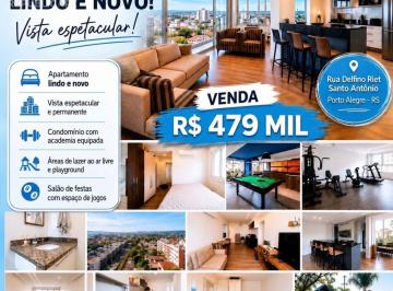 Apartamento · 69m² · 2 Quartos · 2 Vagas · Apartamento 2 dormitório 2 vagas coberta Bairro Santo Antônio Porto Alegre