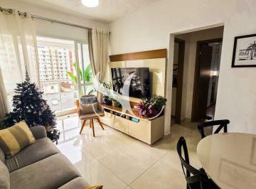 Apartamento · 74m² · 2 Quartos · 1 Vaga · Apartamento à venda no Gonzaga em Santos - 2 suítes + lavabo - Prédio com lazer