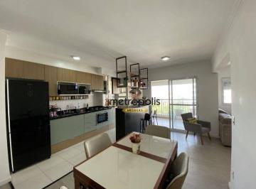 Sala e Cozinha  · Apartamento com 2 dormitórios à venda, 75 m² por R$ 855.000,00 - Centro - São Caetano do Sul/SP