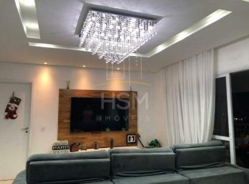 Sala · Apartamento 127 m² Semi mobiliado- para alugar Helbor Family Garden - Centro - SBC. 