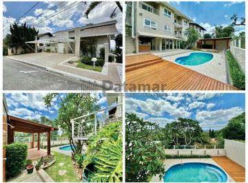 Casa · 450m² · 4 Quartos · 6 Vagas · Cond. Aldeia da Fazendinha - quatro stes, moderna c/ vista, gourmet, piscina, sótão multiuso.