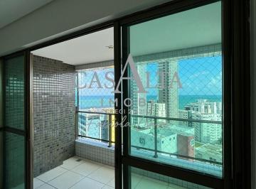 VARANDA/VISTA MAR · Apartamento seminovo/mobiliado à venda: 4quartos sendo 2 suítes de 136,50m² em Boa viagem.