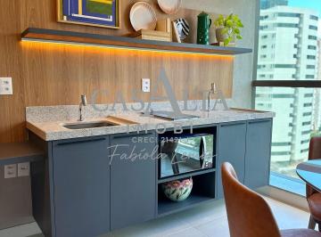 COZINHA CONCEITO ABERTO · Studio Ideal para Morar ou Investir – Boa Viagem 24,80m².