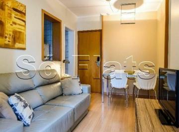Apartamento · 54m² · 2 Quartos · 1 Vaga · Flat em Cidade Monções, São Paulo/SP de 54m² 2 quartos para locação R$ 4.400,00/mes