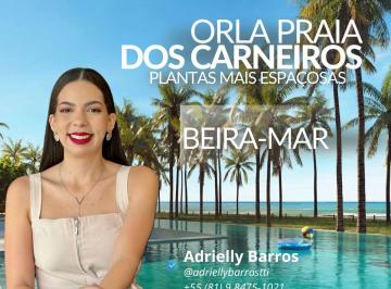 Apartamento de 3 quartos, Mata Meridional Pernambucana · Flat a venda na Praia dos Carneiros! Beira Mar Orla Praia dos Carneiros