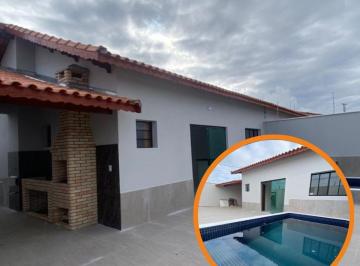 Casa de 3 quartos, Mongaguá · CASA 3 DORMITORIOS 1 SUITE PISCINA LADO PISTA FINANCIAMENTO MONGAGUA