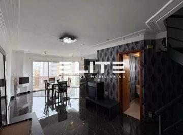 Apartamento · 130m² · 1 Quarto · 2 Vagas · Cobertura Residencial para Aluguel em Jardim, Santo André – 1 Suite, 2 Vagas, Varanda Gourmet