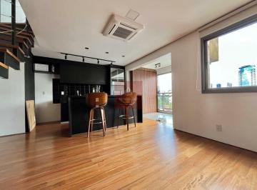 Apartamento · 110m² · 1 Quarto · 1 Vaga · Cobertura à venda no Brooklin 110 m² 1 suíte 2 banheiros 1 vaga de garagem Semi Mobiliado