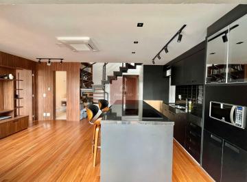 Apartamento · 110m² · 1 Quarto · 1 Vaga · Cobertura à venda no Brooklin  110 m²  1 suíte 2 banheiros 1 vaga de garagem Semi Mobiliado
