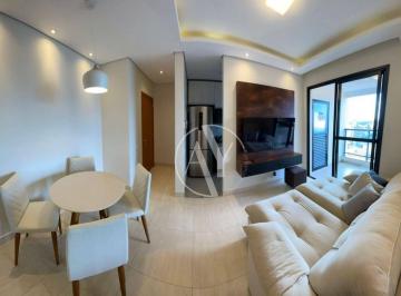 Sala de Estar do Apartamento Residencial Parque Taquaral · Apartamento 2 Quartos (1 Suíte) com Varanda Gourmet no Parque Taquaral, Campinas/SP