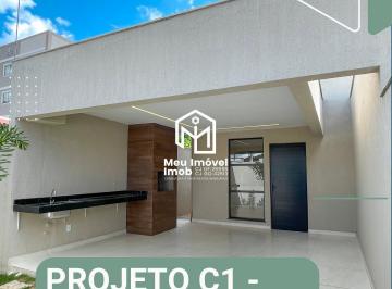 Casa · 101m² · 3 Quartos · 1 Vaga · Quadra 43 Projeto C1 Luziânia Casa 3 Quartos 1 Suíte 1 Vaga 101m² Porcelanato