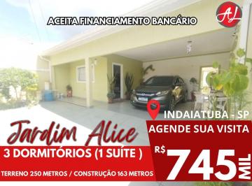 Casa de 3 quartos, Indaiatuba · Casa Térrea Em Terreno de 250 Metros - A Venda No Bairro Jardim Alice - Indaiatuba - SP!