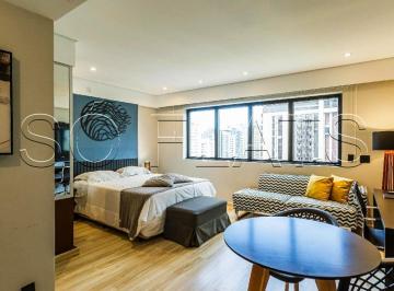 Apartamento · 31m² · 1 Quarto · 1 Vaga · Flat Studio Mobiliado no Meliá Ibirapuera em Moema com Vaga Ideal para Moradia ou Investimento