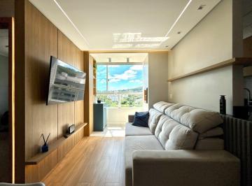 Apartamento · 44m² · 2 Quartos · 1 Vaga · Apartamento a venda 2 dormitórios, sala integrada com varanda com churrasqueira, cozinha, aérea de s