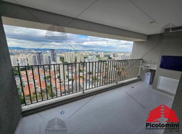 Foto 01 · Apartamento 68m2 novo no Tatuapé, a 350mts da estação de metrô, Varanda Gourmet, Sala para 2 ambient