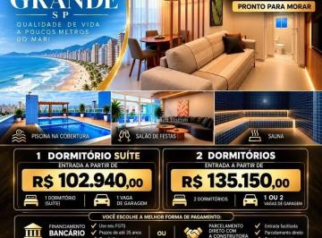 Apartamento · 66m² · 2 Quartos · 2 Vagas · GUILHERMINA 2 QUARTOS | R$ 109 MIL DE ENTRADA