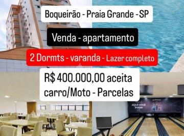 Apartamento · 60m² · 2 Quartos · 1 Vaga · CANTO DO FORTE !APENAS R$ 400 MIL, - ACEITA CARRO/MOTO/PARCELAS - 2 DORMT, 1 VAGA,LAZER FANTASTICO
