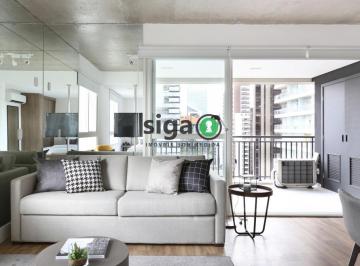 Apartamento · 62m² · 1 Quarto · 1 Vaga · APATAMENTO MOBILIADO PARA VENDA NO BROOKLIN COM 1 DORMITORIO