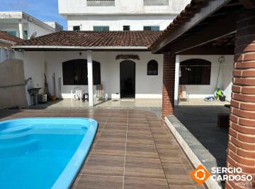 Casa · 78m² · 1 Quarto · 4 Vagas · EDÍCULA COM PISCINA, AMPLO QUINTAL E TERRENO DE 270M²|BELAS ARTES ITANHAEM