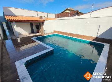 Casa · 89m² · 2 Quartos · 2 Vagas · CASA NOVA 2 QUARTOS PISCINA ÓTIMO ACABAMENTO ITANHAÉM SP