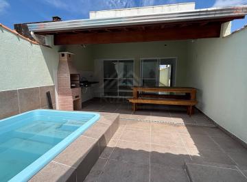 Casa · 200m² · 3 Quartos · 4 Vagas · CASA NOVA COM PISCINA A 400 M DO MAR - MONGAGUA/SP