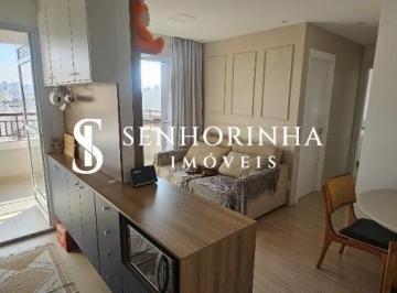 Foto 01 · Apartamento mobiliado à venda na Mooca | 54m² | 2 dormitórios (1 suíte) | 2 Salas | Varanda gourmet