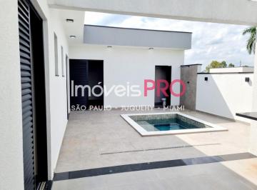 Casa · 220m² · 3 Quartos · 4 Vagas · Casa nova a venda em condominio em Indaiatuba com piscina, jardim, churrasqueira, 3 suites e 4 vagas