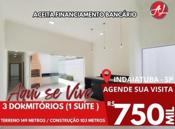 Casa de 3 quartos, Indaiatuba · Casa Térrea Nova A Venda - Jardim Aqui Se Vive - Indaiatuba - SP!