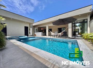 Casa · 210m² · 3 Quartos · 5 Vagas · Venda - Casa térrea mobiliada e decorada no Condomínio Mar Verde.