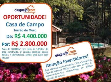 ef7ac7619f36859c85814f40b2e69d9ddd982429 · Chácara com 4 dormitórios à venda, 10000 m² por R$ 2.800.000,00 - Torrão de Ouro II - São José dos C