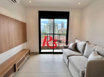 370950d738ab09f8d7972c41039a8b6d47cb6981 · Apartamento com 1 dormitório para alugar, 47 m² por R$ 5.500,00/mês - Embaré - Santos/SP