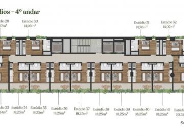 Comercial Venda de 1 quarto · Studio em Cerqueira César, São Paulo/SP de 14m² 1 quartos à venda por R$ 474.000,00