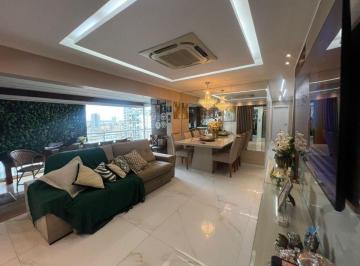 Apartamento de 3 quartos, Belém · Ed. Autêntico Batista Campos c/ 133m², mobiliado, 3 suítes e 2 vagas em Batista Campos/Belém-PA
