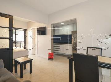 Apartamento · 30m² · 1 Quarto · 1 Vaga · Flat mobiliado à venda com varanda e vaga no Champs Elysées na Av Rio Branco
