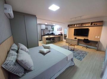 d0a1e936834bc75fff109e87e3bfbcc7dd435132 · Apartamento Studio à venda no Res. La Spezia - Bairro Saco Grande, em Florianópolis/SC.