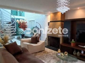 Casa · 294m² · 3 Quartos · 10 Vagas · Sobrado Residencial com 3 Suítes em Santo André (Vila Linda) – Financiamento Aceito