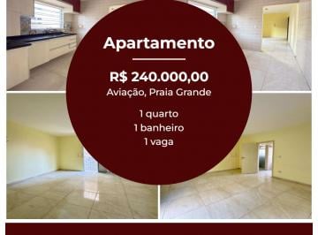 Apartamento de 1 quarto, Praia Grande · apartamento a venda