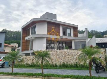 Casa · 302m² · 4 Quartos · 3 Vagas · Casa Nova com vista para o mar no bairro Cacupé – 4 suítes - Florianópolis.