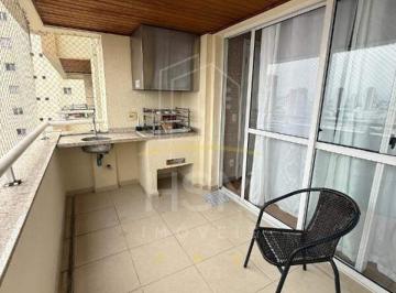Apartamento · 114m² · 3 Quartos · 3 Vagas · Aluga Apartamento - 114m² - Centro - Santo André/SP - Mobiliado