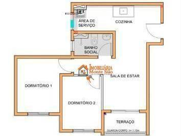 228023e893102aacfc50a1503410c880314a428e · Apartamento com 2 dormitórios à venda, 44 m² por R$ 350.000 - Água Chata - Guarulhos/SP