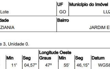 Photo_0 · 
                Oportunidade Única em LUZIANIA - GO | Tipo: Terreno | Negociação: Venda Direta Onli