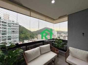 Sacada · Apartamento Quadra Mar, 2 Quartos (1 Suíte), 2 Vagas e Lazer, à venda em Pitangueiras - Guarujá