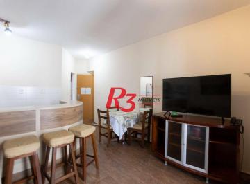43938d3a50f9e511936f7d3f404603d585257815 · Flat com 1 dormitório à venda, 50 m² por R$ 270.000,00 - Gonzaga - Santos/SP