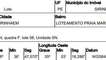 Photo_0 · 
                Oportunidade Única em SIRINHAEM - PE | Tipo: Terreno | Negociação: Venda Direta Onl