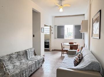 Apartamento · 60m² · 1 Quarto · Apartamento TUPI Praia Grande 1 dormitório GIGANTE semi mobiliado VISTA MAR