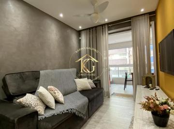 Apartamento · 80m² · 2 Quartos · 1 Vaga · Apartamento 2 Quartos 2 suites sacada vista mar canto do forte Praia Grande SP