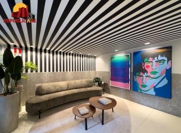 hall de entrada moderno com paisagismo · APTO 2D VENDA