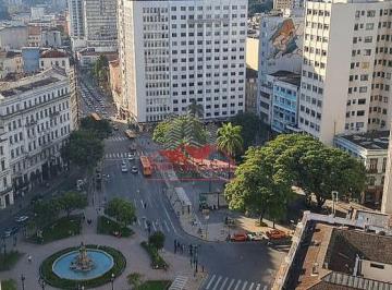 Vista da janela, salas comerciais a venda na Praça Zacarias em Curitiba · Conjunto Comercial 106m² Centro de Curitiba | Praça Zacarias