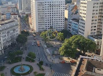 Vista da janela, salas comerciais a venda na Praça Zacarias em Curitiba · Conjunto Comercial 106m² Centro de Curitiba | Praça Zacarias